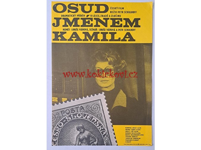 Osud jménem Kamila - filmový plakát A3 - rok 1974