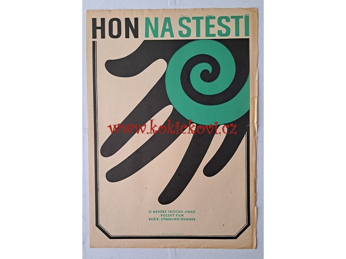Hon na štěstí - filmový plakát A3 - Alexej Jaroš - rok 1972