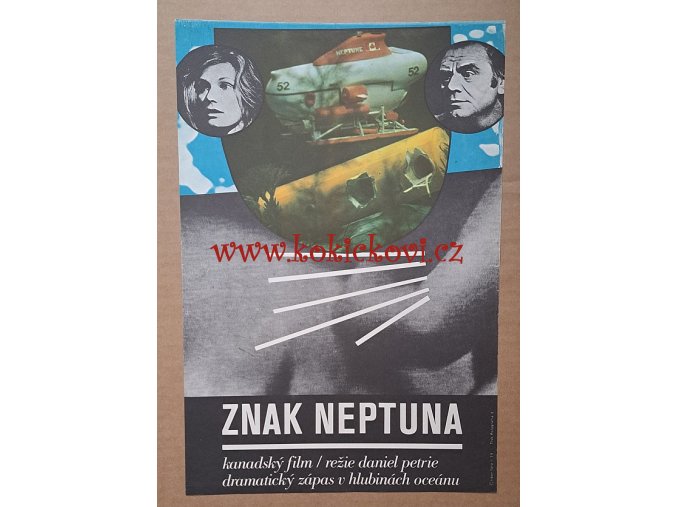 Filmový plakát A3 - Znak Neptuna - Libor Fára 1974