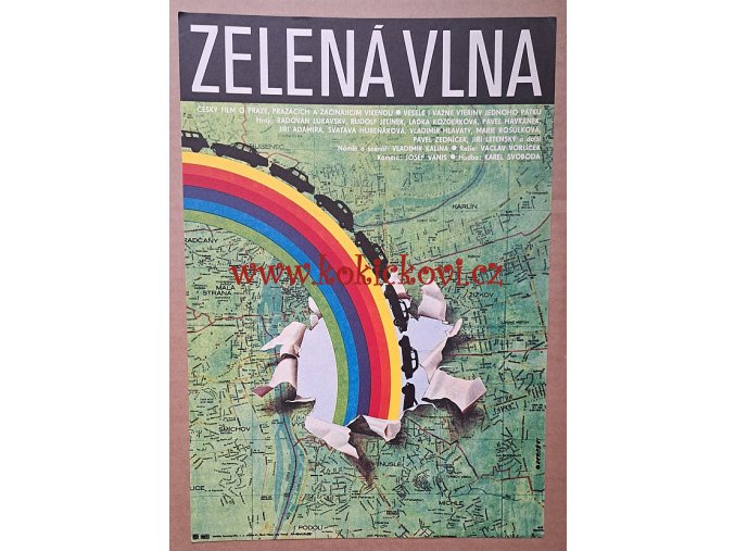 Filmový plakát A3 - Zelená vlna - Alexej Jaroš 1981, drobně přeloženo