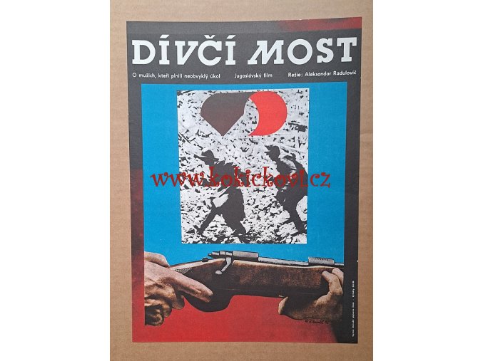 Filmový plakát A3 - Dívčí most - Karel Zavadil 1976