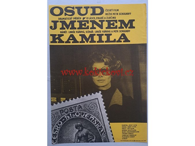 Osud jménem Kamila - filmový plakát A3 - rok 1974