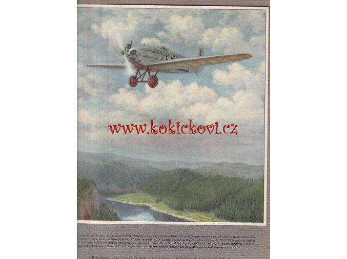 WALTER BULLETIN 1/1938 - PROPAGAČNÍ ČÍSLO - NOVÉ SÍDLO FIRMY PRAHA JINONICE - MOTORY LETADLA - 36 STRAN - AVIA BH 11c