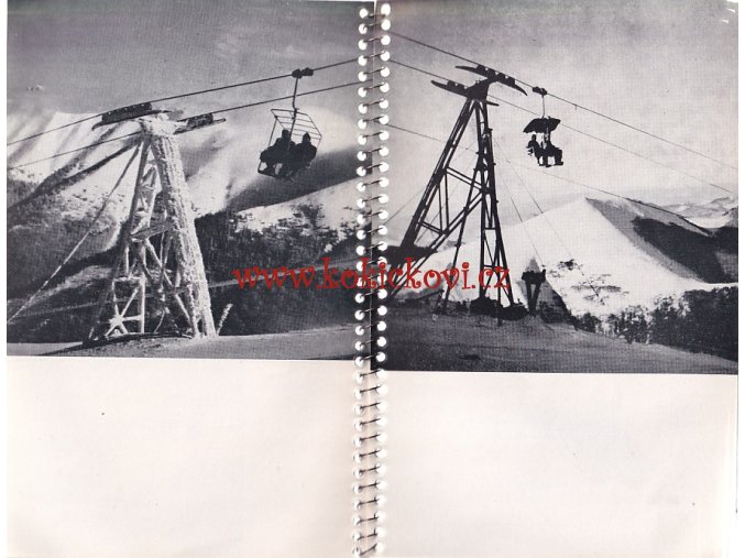 Postavili sme si výťah... 1951 - LANOVKA Terchová SLOVAKOTOUR - REKLAMNÍ BROŽURA - KROUŽKOVÁ VAZBA -