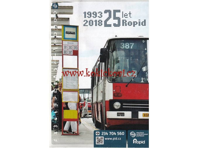 25 let ROPID - Historie pražské integrované dopravy - MHD Praha 1993-2018
