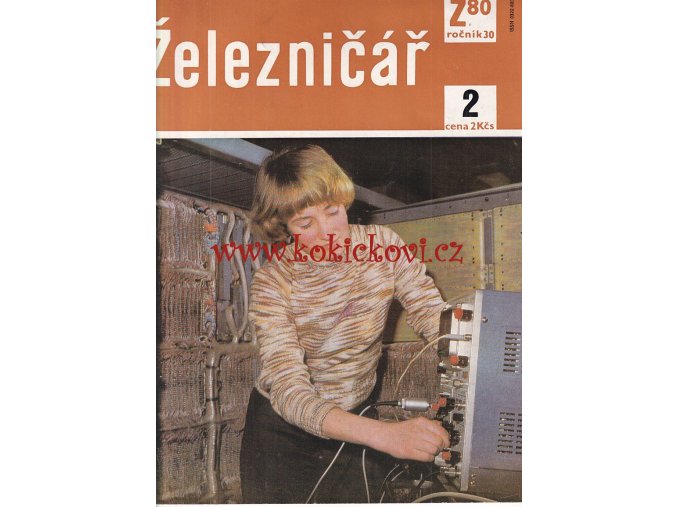 ČASOPIS ŽELEZNIČÁŘ Č.2 / 1980 - JEDNO SAMOSTATNÉ ČÍSLO VIZ FOTO