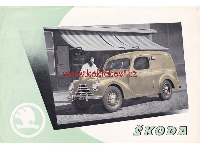 ŠKODA 1101 - STATION WAGON REKLAMNÍ PROSPEKT A4 KOVO CZECHOSLOVAKIA - 6 STRAN ANGLICKY