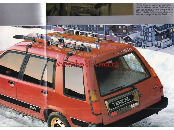 TOYOTA TERCEL 4WD REKLAMNÍ PROSPEKT 1986 NĚMECKY - 18 STRAN