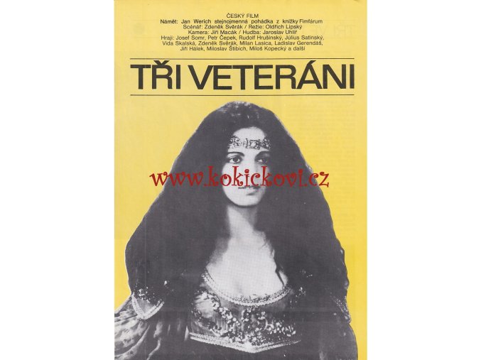 Filmový plakát TŘI VETERÁNi A4 program