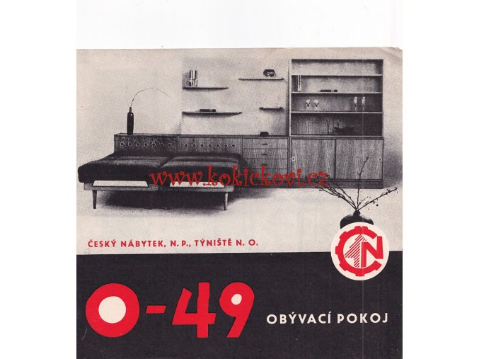 ČESKÝ NÁBYTEK TÝNIŠTĚ N. ORLICÍ REKLAMNÍ PROSPEKT 1975 - ŽIDLE - STŮL - POHOVKA - PŘÍBORNÍK - NÁBYTEK - OBÝVACÍ POKOJ