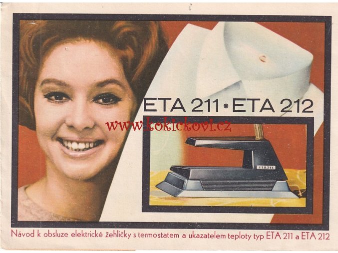 ELEKTRICKÁ ŽEHLIČKA ETA S UKAZATELEM TEPLOTY ETA 211 A ETA 212