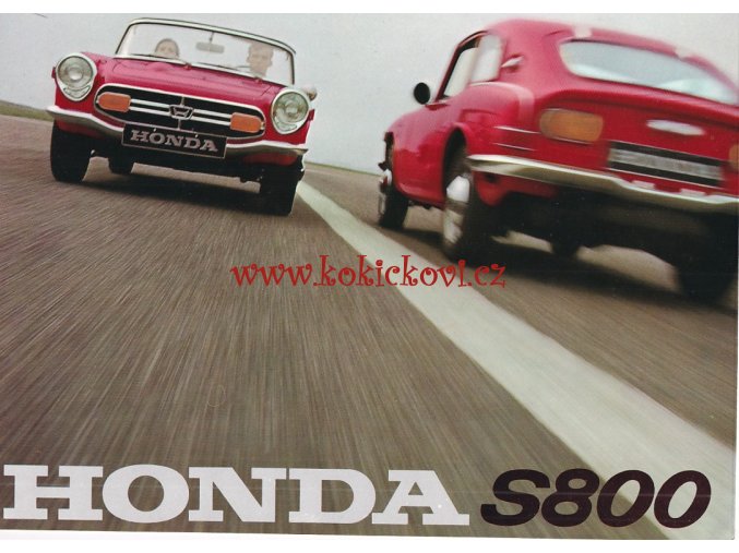 HONDA S800 COUPE & CONVERTIBLE 1967- REKLAMNÍ PROSPEKT A4 - 6 STRAN - ORIGINAL FACTORY SALES BROCHURE