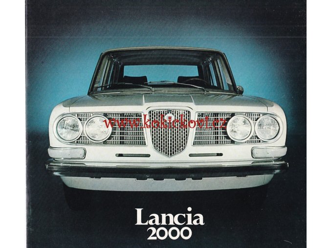 1971 LANCIA 2000 REKLAMNÍ PROSPEKT - 18 STRAN