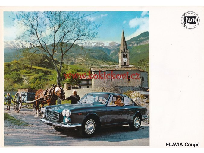 1967 LANCIA FLAVIA COUPÉ 1800 REKLAMNÍ PROSPEKT - 4 STRANY A4