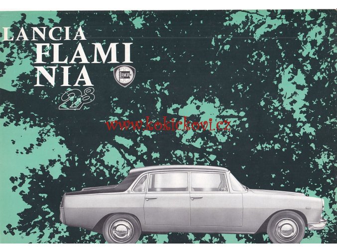1965 LANCIA FLAMINIA SALOON REKLAMNÍ PROSPEKT - 4 STRANY A4