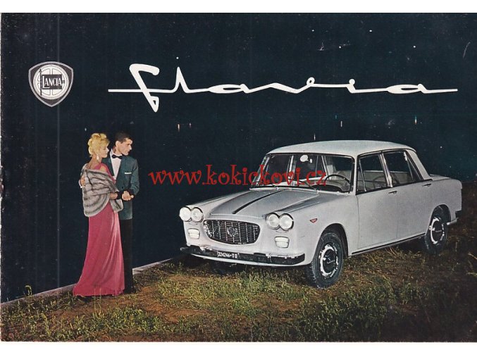 1961 LANCIA FLAVIA SALOON REKLAMNÍ PROSPEKT - 8 STRAN A5