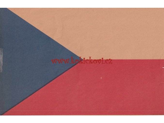 KOMUNISTICKÝ PLAKÁT DO OKEN VLAJKA ČSR 1. MÁJ - ROK 1954 - A4 - 21*30 CM - RARITA DO SBÍRKY SOCIALISTICKÉ REKLAMY