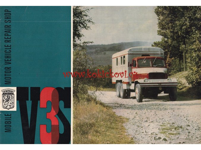 PRAGA V3S POJÍZNÁ AUTOOPRAVNA BROŽURA MOTOKOV 1966 - ANGLICKY