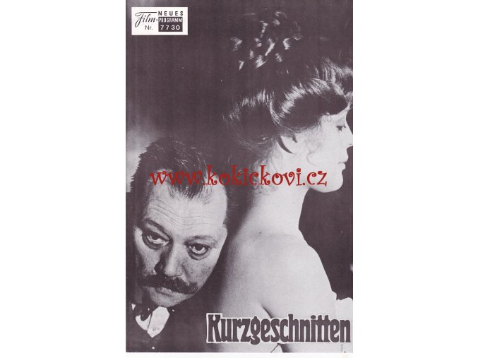 POSTŘIŽINY - FILMOVÝ PROGRAM - A5 - 4 STR. ROK 1981 - Neues Filmprogramm NFP č. 7730 KURZGESCHNITTEN