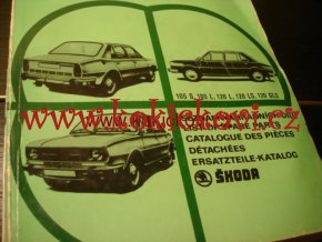 ŠKODA 105 S, 120 L, LS, GLS 1978 - SEZNAM NÁHR. DÍLŮ