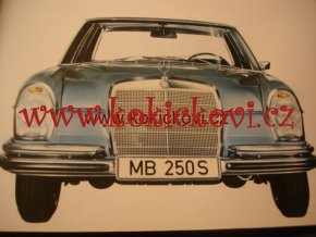 MERCEDES 250 S ORIG. PROSPEKT A4 - 10 STRAN 196?