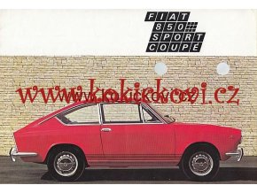 PROSPEKT FIAT 850 SPORT COUPÉ POŠKOZENO POPISEK