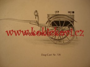 VÝKRES TISK KOČÁRU DOG CART NR. 720 20. > 30. LET ROZMĚRY 24