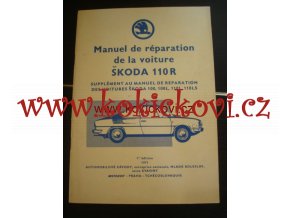 ŠKODA 110 R DÍLENSKÁ PŘÍRUČKA 1971 - FRANCOUZSKY