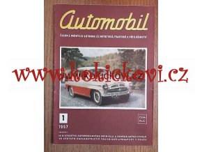 ČASOPIS AUTOMOBIL 1. ČÍSLO ROK 1957