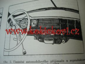 AUTORADIO NÁVOD PRO TATRA 603 TATRAPLAN ŠKODA - TESLA 2101 BV