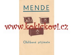 PROSPEKT ROK 1931 RADIO MENDE  38 MENDE  50