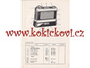 NÁVOD K ÚDRŽBĚ PŘIJÍMAČE TESLA 3002B MINOR DUO Z ROKU 1959