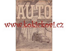 AUTO - ČASOPIS ČS. MOTORISTŮ ČÍSLO 9 ZÁŘÍ 1947