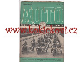 AUTO - ČASOPIS ČS. MOTORISTŮ ČÍSLO A10 ŘÍJEN 1946