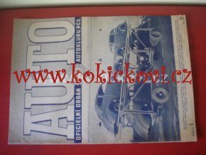 AUTO - ČASOPIS ČS. MOTORISTŮ ČÍSLO LEDEN 1947