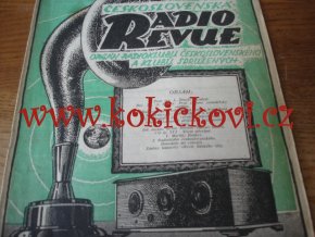 Československá radiorevue ROČNÍK 1925 - Č.1,3,4,8,9,