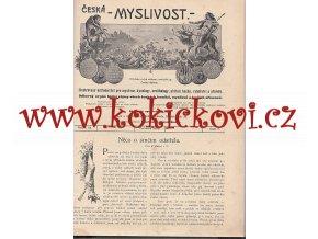 Časopis Česká myslivost ročník 12 z roku 1908 ohař kynologie