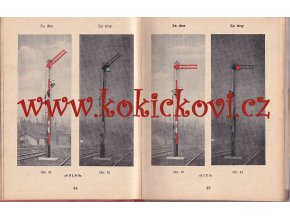 ČSD NÁVĚSTNÍ PŘEDPISY 1954 NÁDHERA