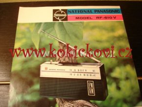 RADIO NATIONAL PANASONIC MODEL RF-610 V PROSPEKT A4