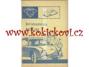 Maico 500  Betriebsanleitung Original 1958, 38 Seiten