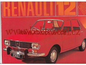 RENAULT 12 4 STRANY A4 REKLAMNÍ PROSPEKT NĚMECKY