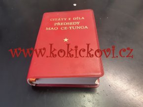 1968 CITÁTY Z DÍLA PŘEDSEDY MAO CE-TUNGA" CZECH EDITION