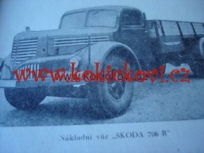 ŠKODA 706 R, 706RS A AUTOBUS 706RO SEZNAM DÍLŮ 1955 LIAZ