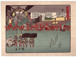 STARÝ JAPONSKÝ DŘEVORYTOVÝ TISK 2 - 20.STOL