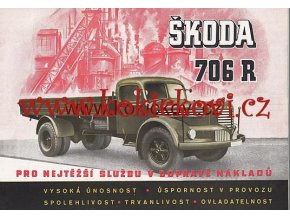 Škoda 706 R RO Mototechna 1951 prospekt Autobus