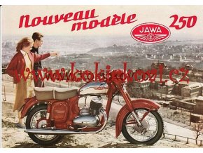 MOTOCYKL JAWA 250 - ORIGINÁLNÍ BAREVNÝ PROSPEKT