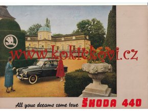 ŠKODA 440 REKLAMNÍ PROSPEKT Z ROKU 1957 ORIGINÁL STRAN 6 A4