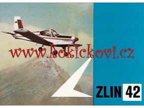 ZLÍN 42 ORIGINÁL PROSPEKT LETADLO 1973 NĚMECKÝ TEXT ORIGINAL BROCHURE