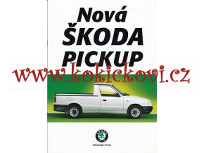 ŠKODA PICK UP REKLAMNÍ PROSPEKT 1996 - 12 STRAN A4 PĚKNÝ ČISTÝ STAV