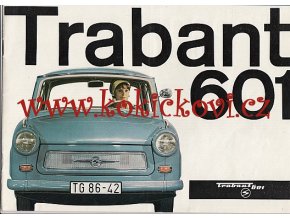 TRABANT 601 VELKÝ PROSPEKT 12 STRAN A4 NALEŽATO HŘBET NATRŽEN